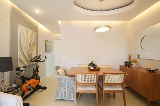 Sala de Jantar de apartamento à venda com 2 quartos, 58m² em Santo Amaro, São Paulo