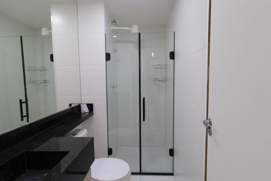 Banheiro de apartamento para alugar com 2 quartos, 34m² em Jardim Marajoara, São Paulo