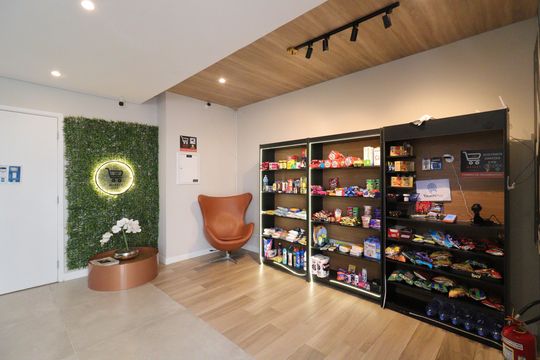 Área comum - Mercado de apartamento para alugar com 2 quartos, 34m² em Jardim Marajoara, São Paulo