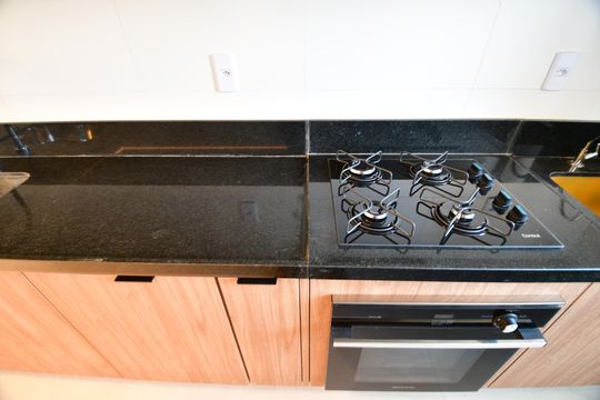 Cozinha de apartamento para alugar com 2 quartos, 74m² em Vila 31 de Março, Campinas