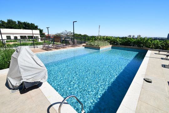 Área comum - Piscina de apartamento para alugar com 2 quartos, 74m² em Vila 31 de Março, Campinas