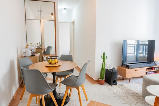 Sala de apartamento para alugar com 2 quartos, 58m² em Riachuelo, Rio de Janeiro