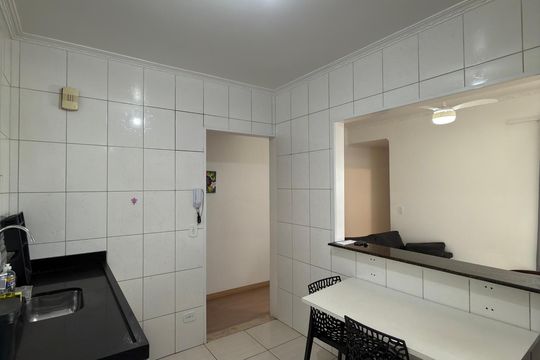 Cozinha de apartamento para alugar com 1 quarto, 48m² em Vila Florida, São Bernardo do Campo