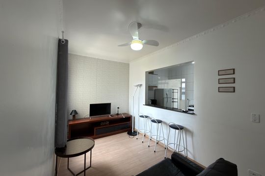 Sala de apartamento para alugar com 1 quarto, 48m² em Vila Florida, São Bernardo do Campo