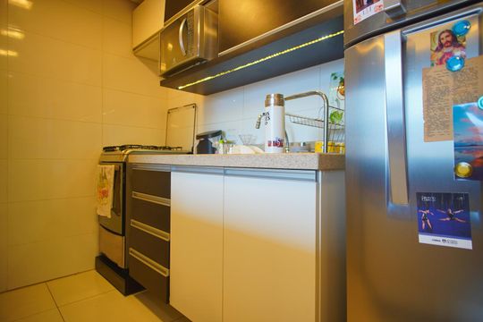 Cozinha de kitnet/studio à venda com 1 quarto, 39m² em Independência, Porto Alegre