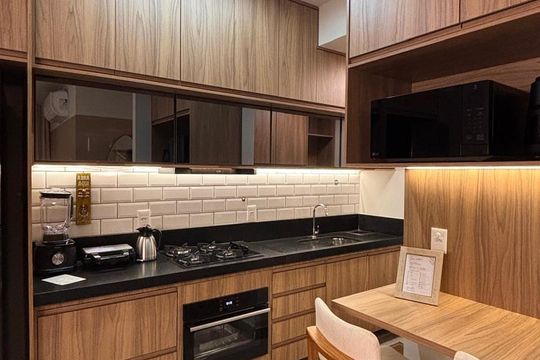 Cozinha de apartamento para alugar com 2 quartos, 71m² em Ribeirânia, Ribeirão Preto