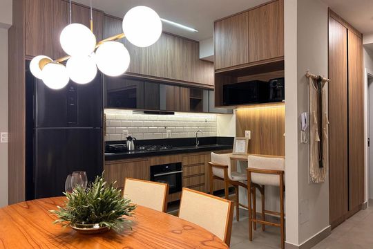 Sala de Jantar de apartamento para alugar com 2 quartos, 71m² em Ribeirânia, Ribeirão Preto