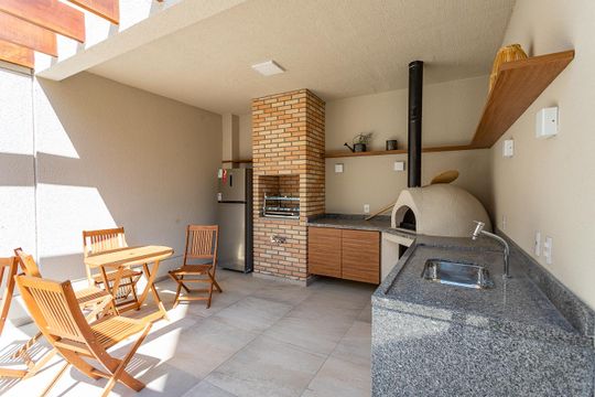 Área comum - Churrasqueira de apartamento à venda com 2 quartos, 45m² em Jardim Elisa, Diadema