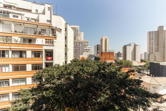 Vista da Sala de apartamento à venda com 1 quarto, 65m² em Campos Elíseos, São Paulo