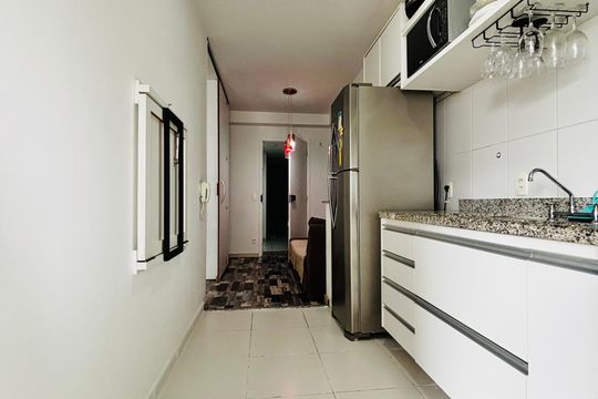 Cozinha  de apartamento para alugar com 1 quarto, 42m² em Alphaville Residencial Um, Barueri