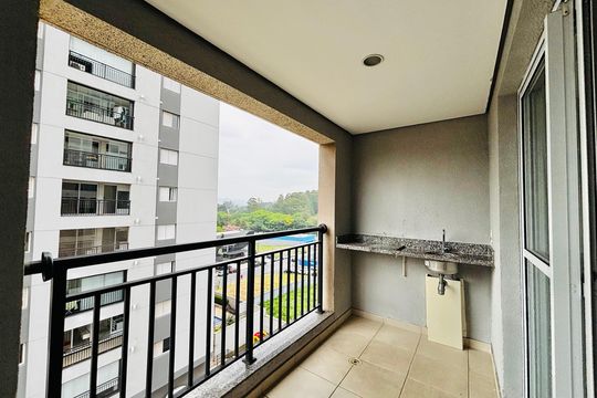 Sacada  de apartamento para alugar com 1 quarto, 42m² em Alphaville Residencial Um, Barueri