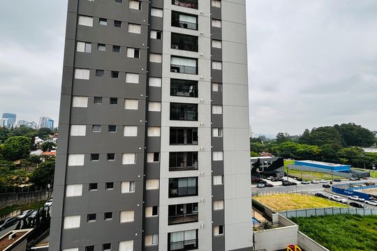 Vista da sacada  de apartamento para alugar com 1 quarto, 42m² em Alphaville Residencial Um, Barueri