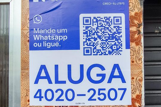 Placa de apartamento para alugar com 1 quarto, 40m² em Higienópolis, Rio de Janeiro