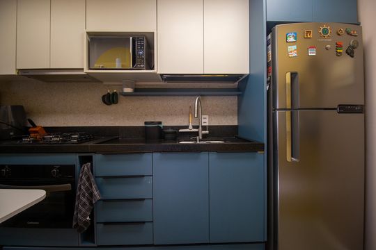 Cozinha de apartamento para alugar com 1 quarto, 34m² em Andaraí, Rio de Janeiro