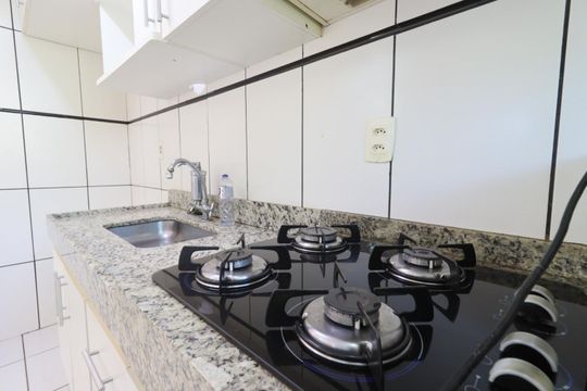Cozinha de apartamento para alugar com 2 quartos, 43m² em Parque Residencial Lagoinha, Ribeirão Preto