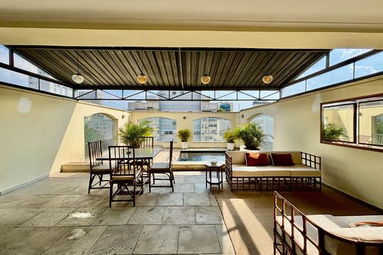 Rooftop  de apartamento para alugar com 1 quarto, 45m² em Jardim Paulista, São Paulo