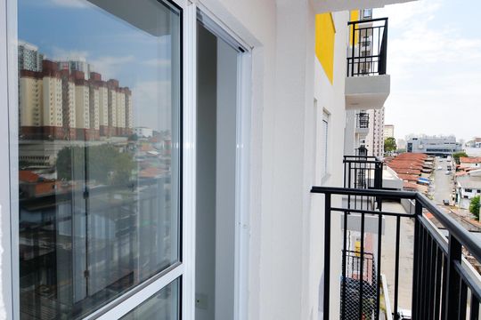 Varanda da Sala de apartamento para alugar com 2 quartos, 38m² em Picanço, Guarulhos