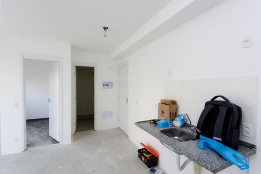 Cozinha e Área de Serviço de apartamento para alugar com 2 quartos, 38m² em Picanço, Guarulhos