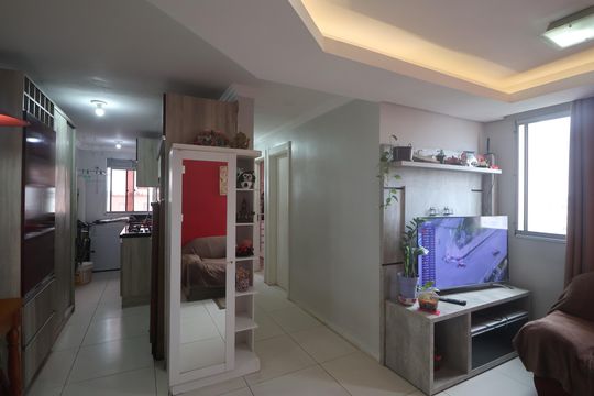 Sala de apartamento à venda com 2 quartos, 46m² em Mato Grande, Canoas
