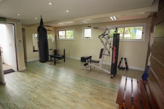 Área comum - Academia de casa de condomínio à venda com 3 quartos, 130m² em Cavalhada, Porto Alegre
