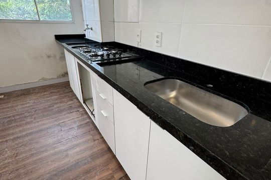 Cozinha de apartamento para alugar com 1 quarto, 49m² em Jardim Maria Antonia (Nova Veneza), Sumaré