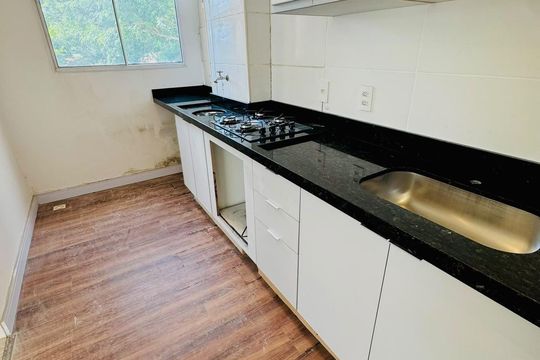 Cozinha de apartamento para alugar com 1 quarto, 49m² em Jardim Maria Antonia (Nova Veneza), Sumaré