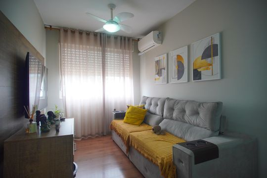 sala  de apartamento à venda com 3 quartos, 82m² em Ouro Branco, Novo Hamburgo