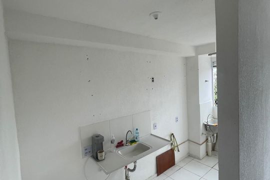 Cozinha de apartamento para alugar com 2 quartos, 43m² em Jardim Paris, São Paulo