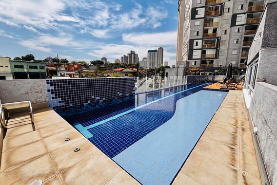 Área comum - Piscina de apartamento à venda com 2 quartos, 55m² em Bela Vista, Osasco