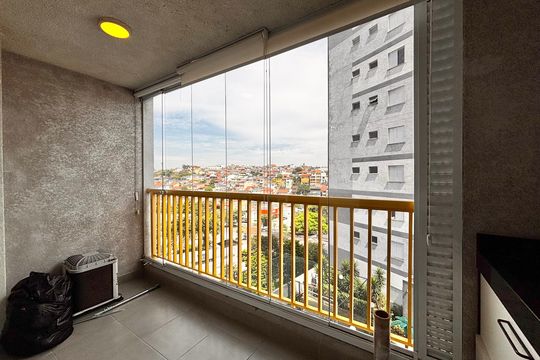 Varanda da Sala de apartamento à venda com 2 quartos, 55m² em Bela Vista, Osasco