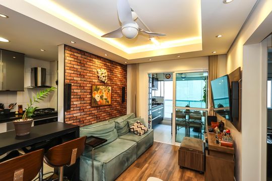 Sala de apartamento para alugar com 2 quartos, 65m² em Liberdade, São Paulo
