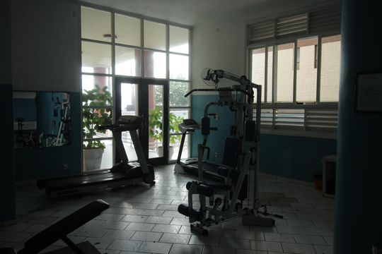 Área comum de apartamento para alugar com 1 quarto, 58m² em Ponta da Praia, Santos