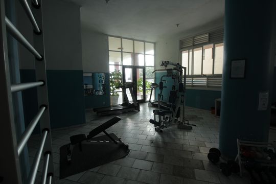 Área comum de apartamento para alugar com 1 quarto, 58m² em Ponta da Praia, Santos