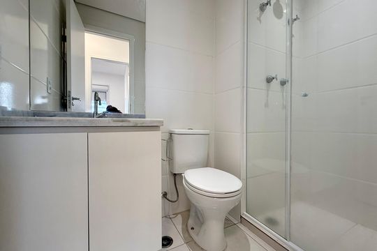 Banheiro  de apartamento para alugar com 2 quartos, 42m² em Vila das Belezas, São Paulo