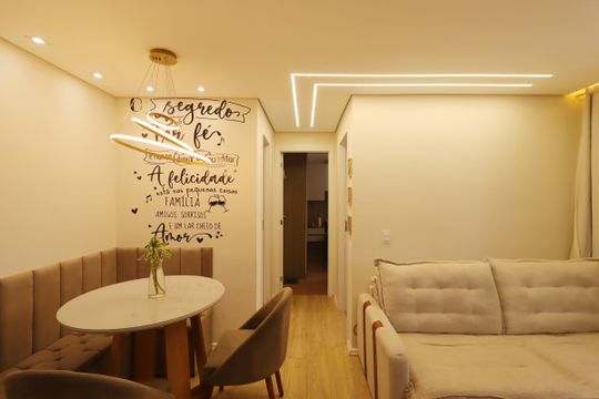 Sala de apartamento à venda com 2 quartos, 38m² em Jardim, Santo André