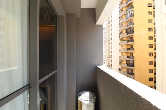 Varanda de apartamento para alugar com 1 quarto, 26m² em Vila Nova Conceição, São Paulo