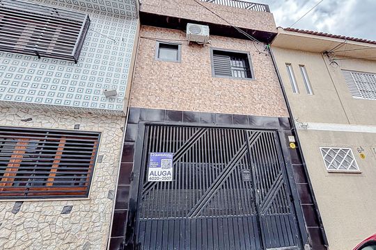 Fachada com Placa de casa para alugar com 2 quartos, 120m² em Tatuapé, São Paulo