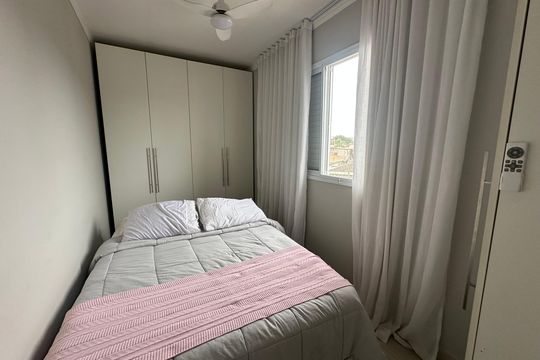 Quarto  de apartamento para alugar com 1 quarto, 65m² em Parque Bitaru, São Vicente