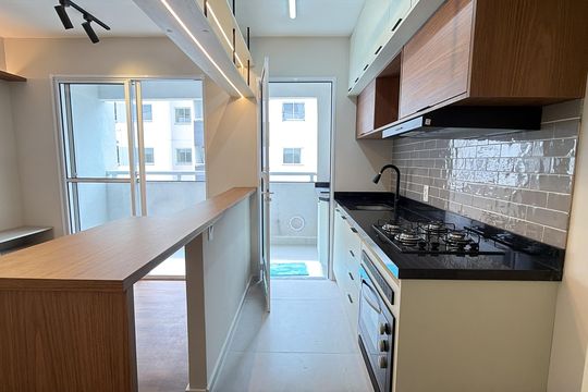 Cozinha de apartamento para alugar com 2 quartos, 44m² em Mooca, São Paulo