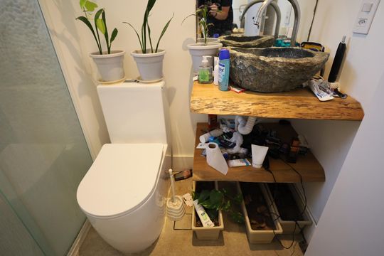Banheiro de apartamento à venda com 1 quarto, 30m² em Km 18, Osasco