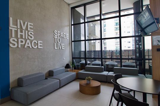 Área comum de apartamento para alugar com 1 quarto, 35m² em Centro, Curitiba