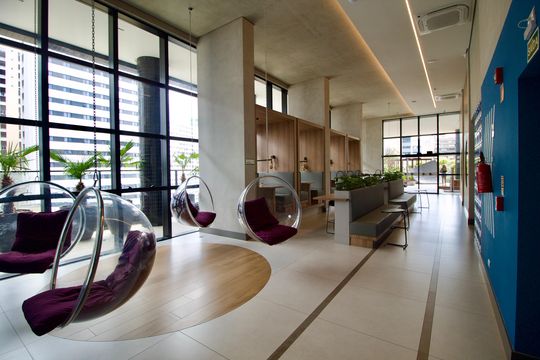 Área comum de apartamento para alugar com 1 quarto, 35m² em Centro, Curitiba