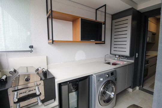 Área de Serviço de apartamento para alugar com 2 quartos, 60m² em Ferreira, São Paulo