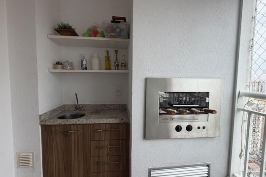 Varanda de apartamento à venda com 2 quartos, 67m² em Fundacao, São Caetano do Sul