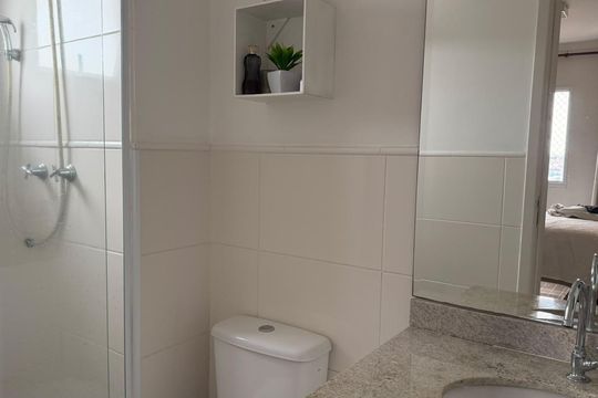 Banheiro Suíte de apartamento à venda com 2 quartos, 67m² em Fundacao, São Caetano do Sul