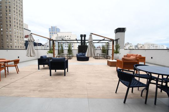 Área comum - Cobertura de kitnet/studio à venda com 1 quarto, 22m² em Centro, Curitiba