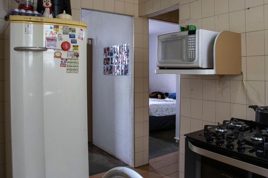 Cozinha de apartamento à venda com 3 quartos, 56m² em Conjunto Residencial José Bonifácio, São Paulo