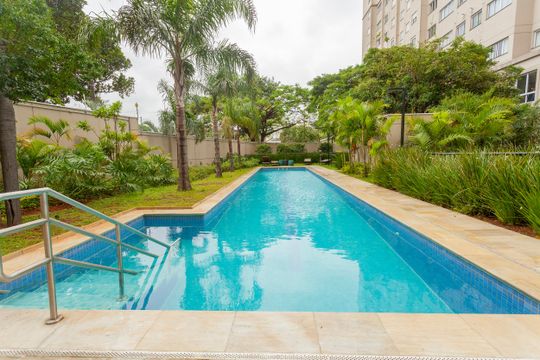 Área comum - Piscina de apartamento à venda com 1 quarto, 27m² em Socorro, São Paulo