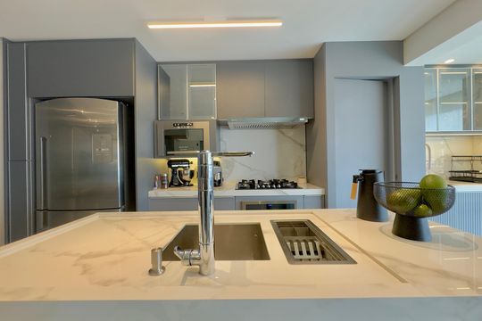 Cozinha de apartamento à venda com 3 quartos, 99m² em Vila Progresso, Guarulhos