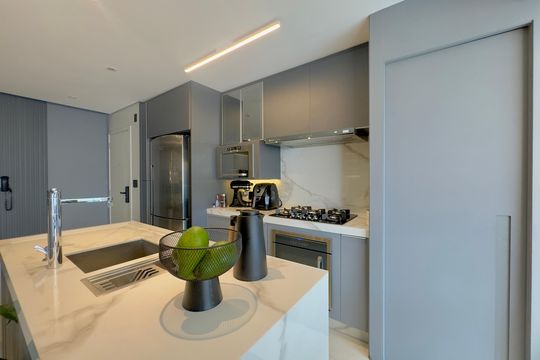 Cozinha de apartamento à venda com 3 quartos, 99m² em Vila Progresso, Guarulhos